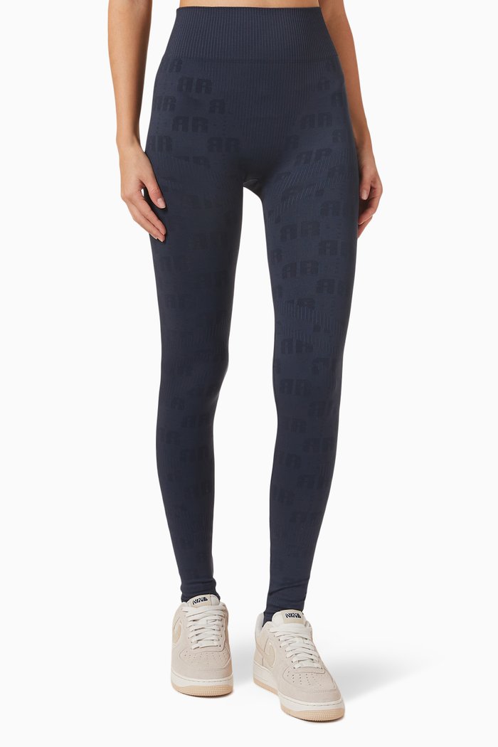 

Seamless High Waist Leggings in Recycled Nylon, Blue