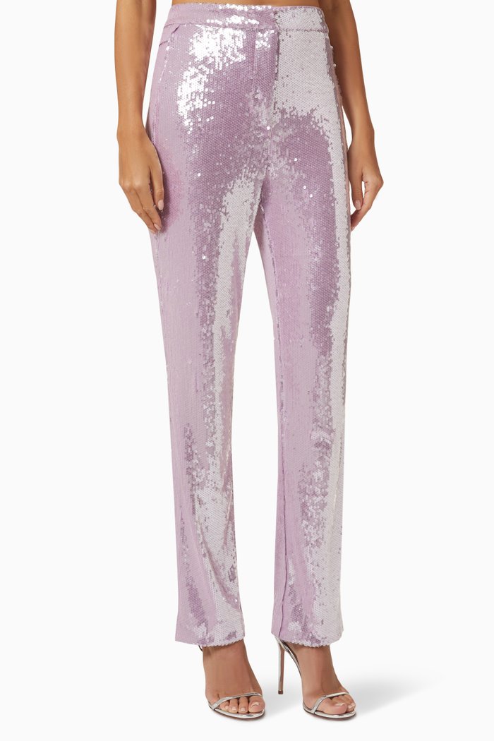

Robyana Pants in Sequins, Purple