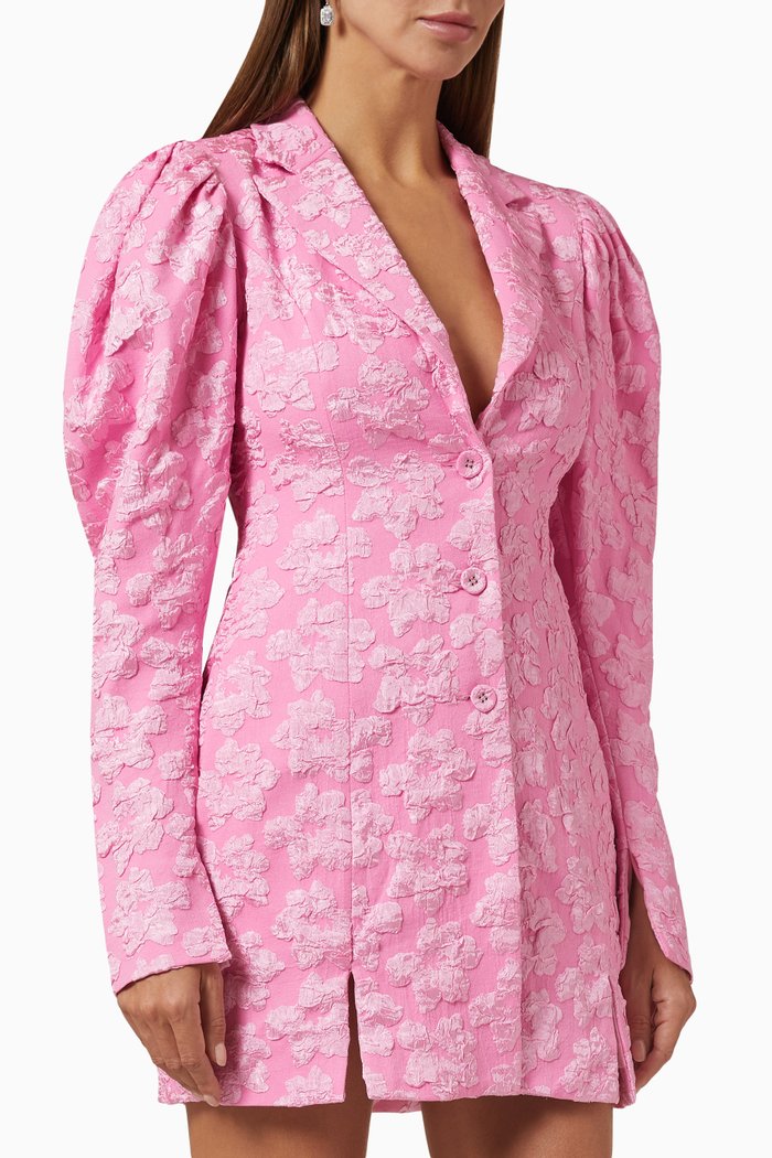 

Kalisha Blazer Dress in Jacquard, Pink