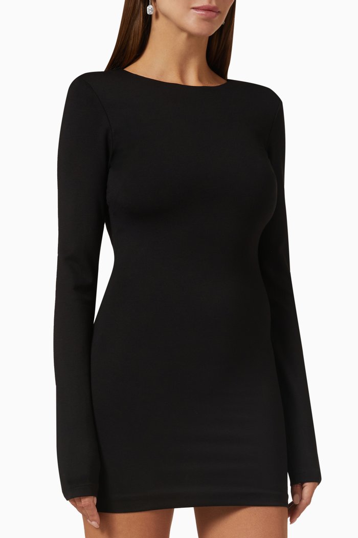 

Becky Mini Dress in Jersey, Black