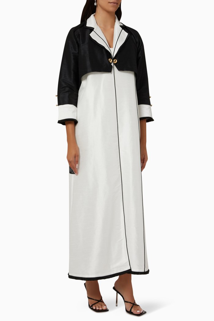 

Coat Abaya in Silk, White
