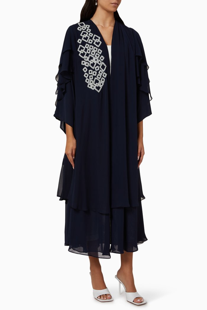 

Embellished Abaya in Almas, Blue