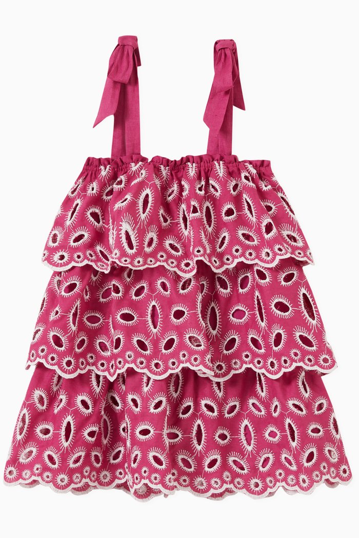 

Rosie Dress in Linen, Purple