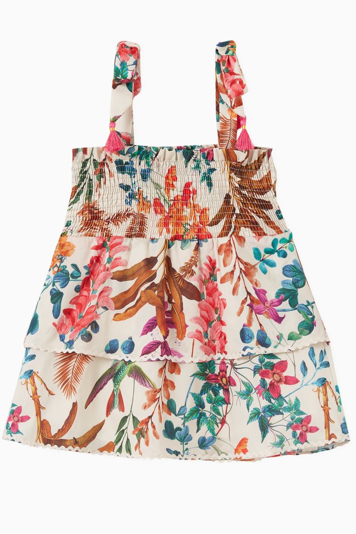 

Roys Dress in Cotton & Silk, Neutral