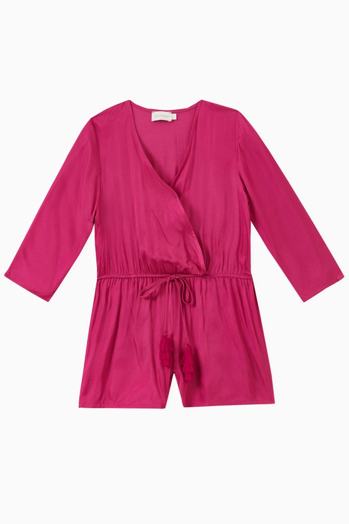 

Jasmine Playsuit in Viscose, Purple