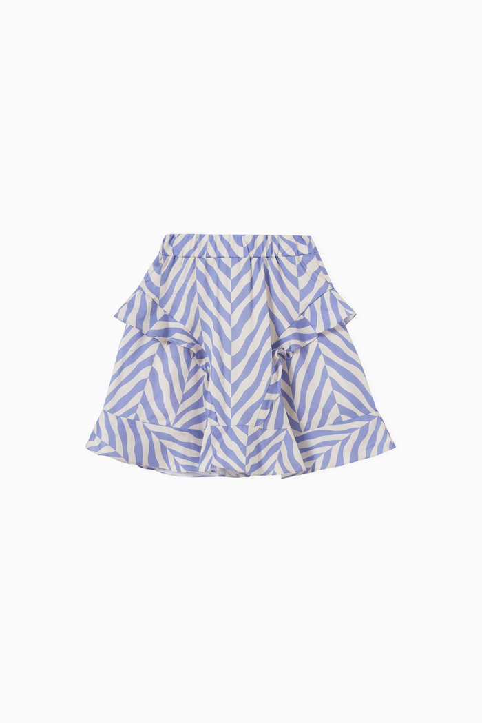 

Galina Skirt in Linen, Blue