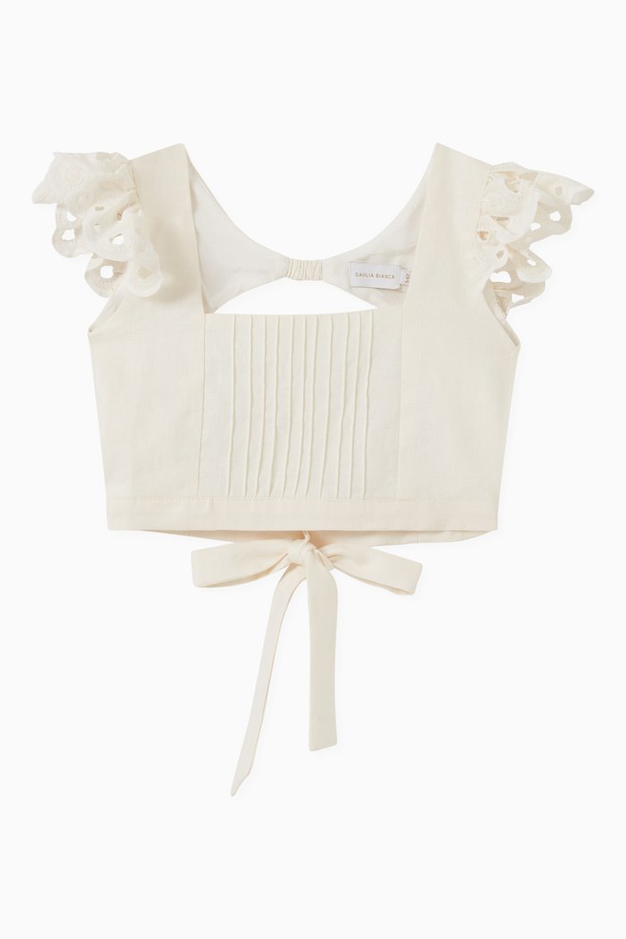 

Lily Blouse in Linen, Neutral