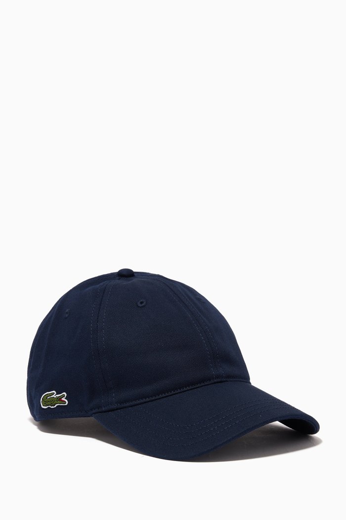 

Logo Patch Baseball Cap in Organic Cotton Twill, Blue