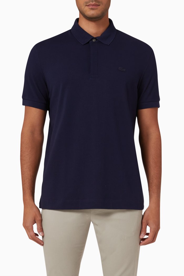 

Paris Regular-fit Polo Shirt in Stretch-cotton, Blue