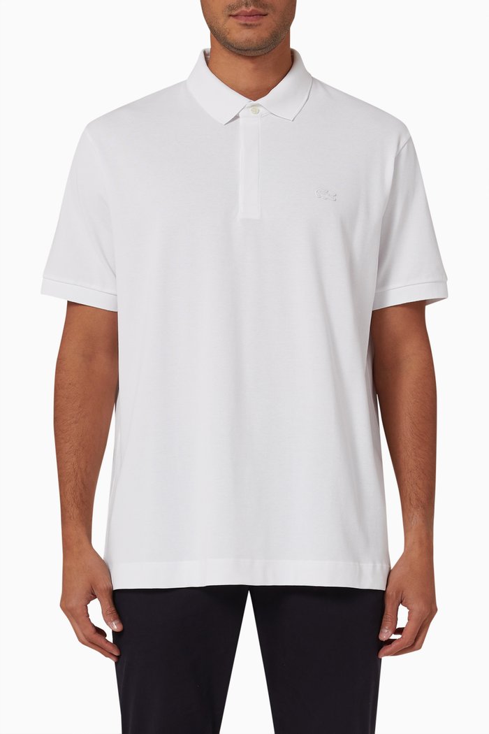 

Paris Regular-fit Polo Shirt in Stretch-cotton, White