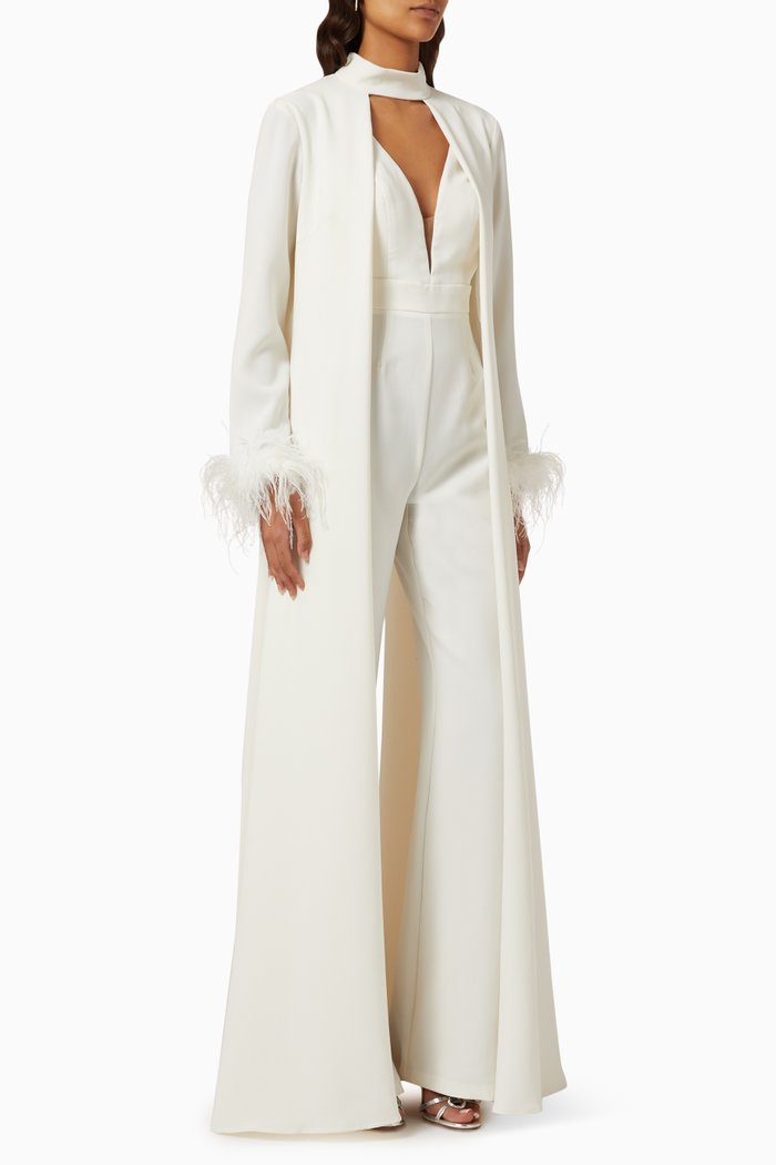 

Jumpsuit & Jacket Set, White