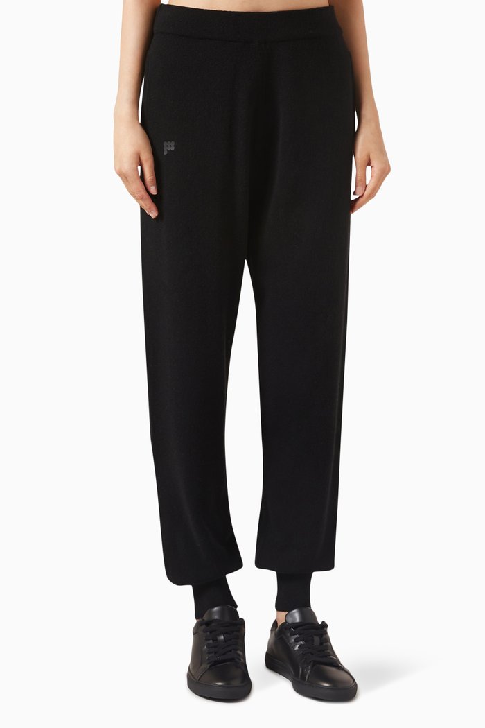 

Core Track Pants in Recycled Cashmere, Black