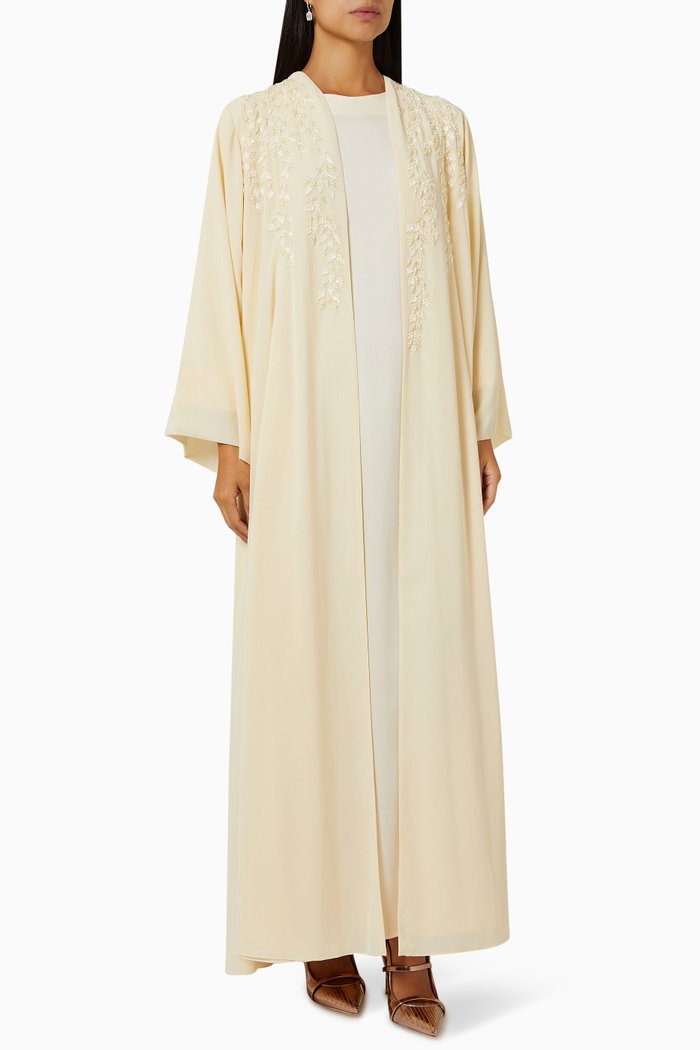 

3-piece Abaya Set in Chiffon, Neutral