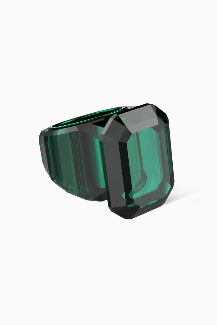 

Lucent Crystal Cocktail Ring, Green