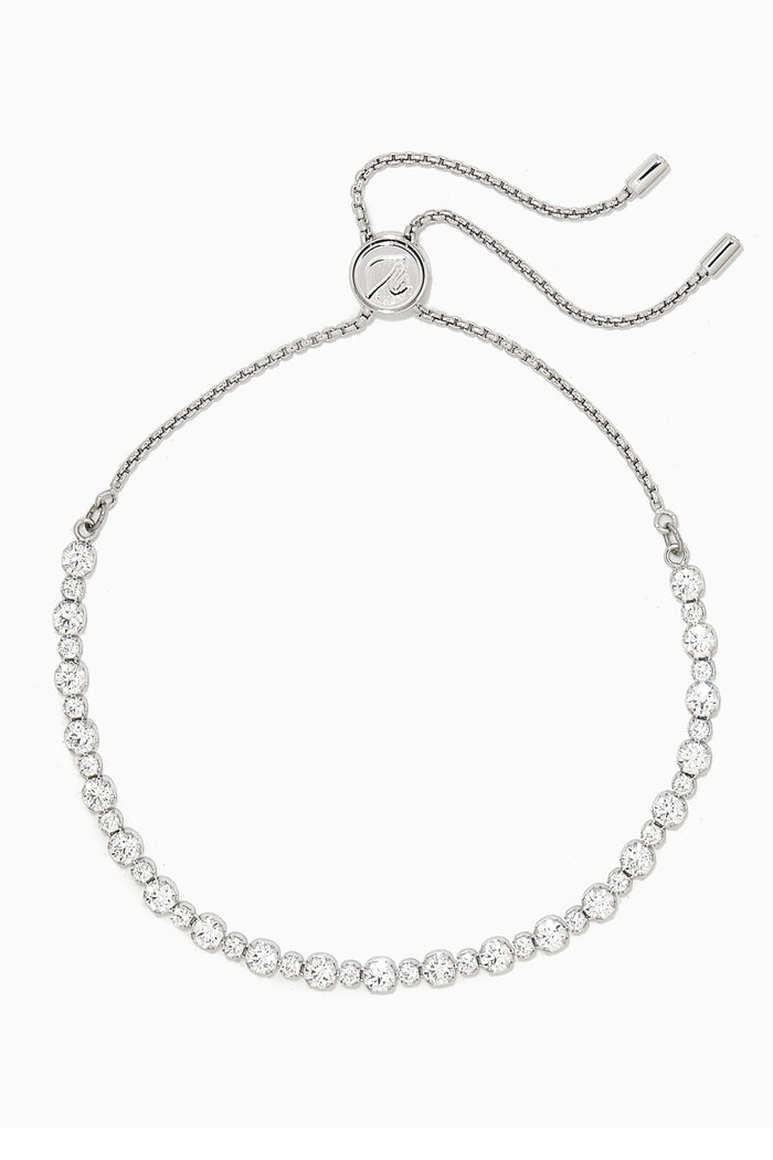 

Subtle Crystal Trilogy Bracelet, Silver