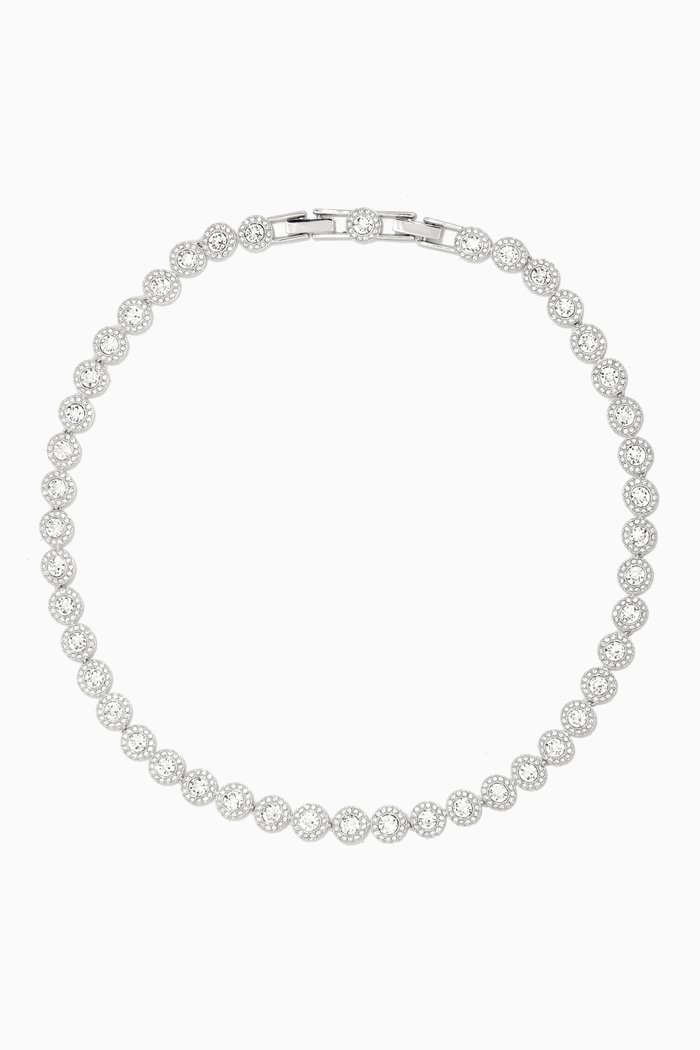 Angelic Crystal Necklace, Silver