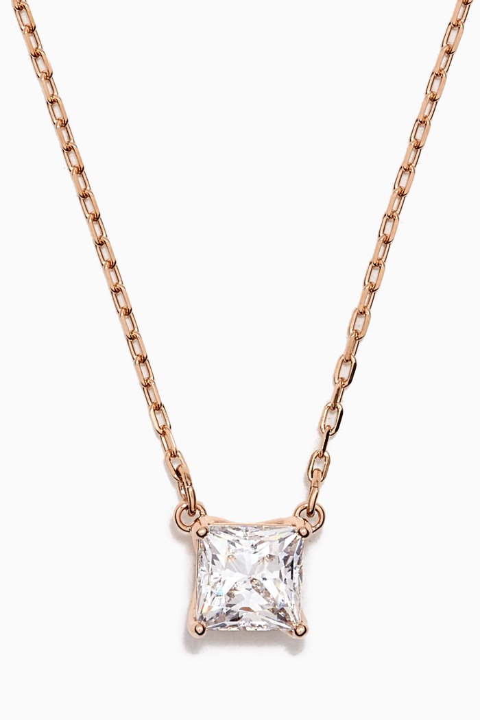 

Attract Crystal Necklace in Rose Gold-plated Metal