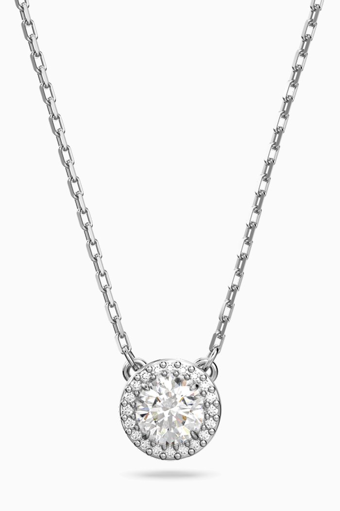 

Constella Crystal Pendant Necklace in Rhodium-plated Metal, Silver