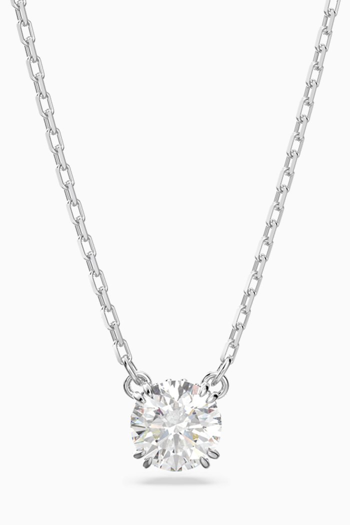 

Constella Crystal Pendant Necklace in Rhodium-plated Metal, Silver