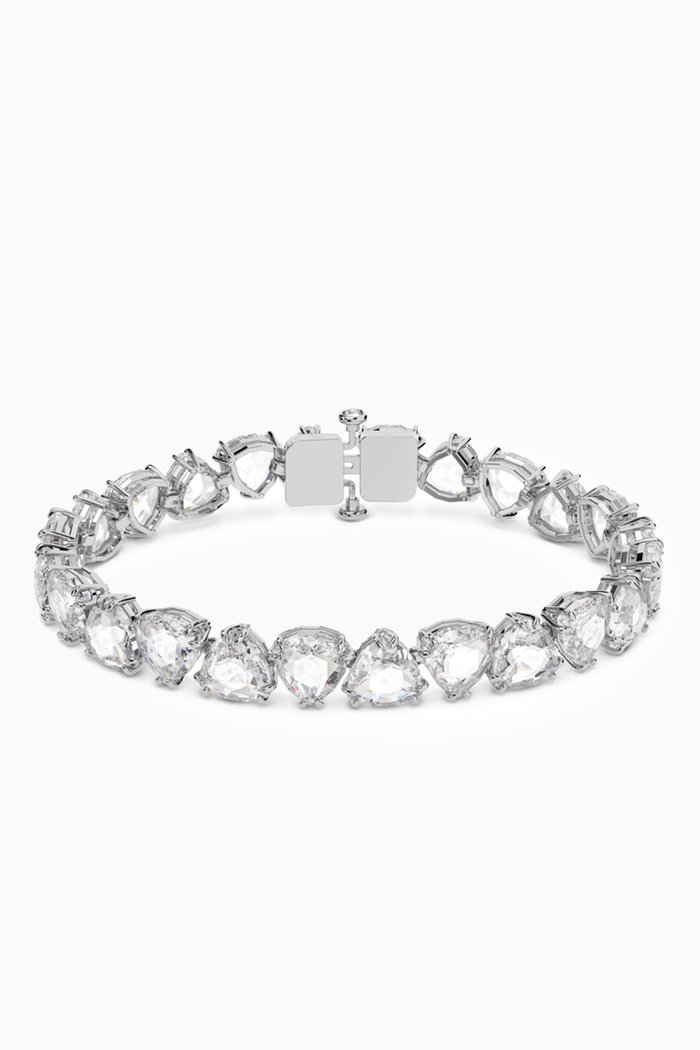

Millenia Crystal Bracelet in Rhodium-plated Metal, Silver