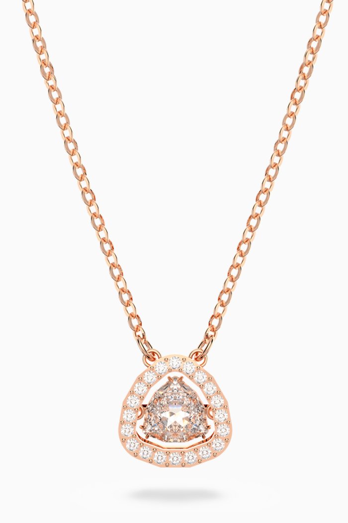 

Millenia Crystal Necklace in Rose Gold-plated Metal