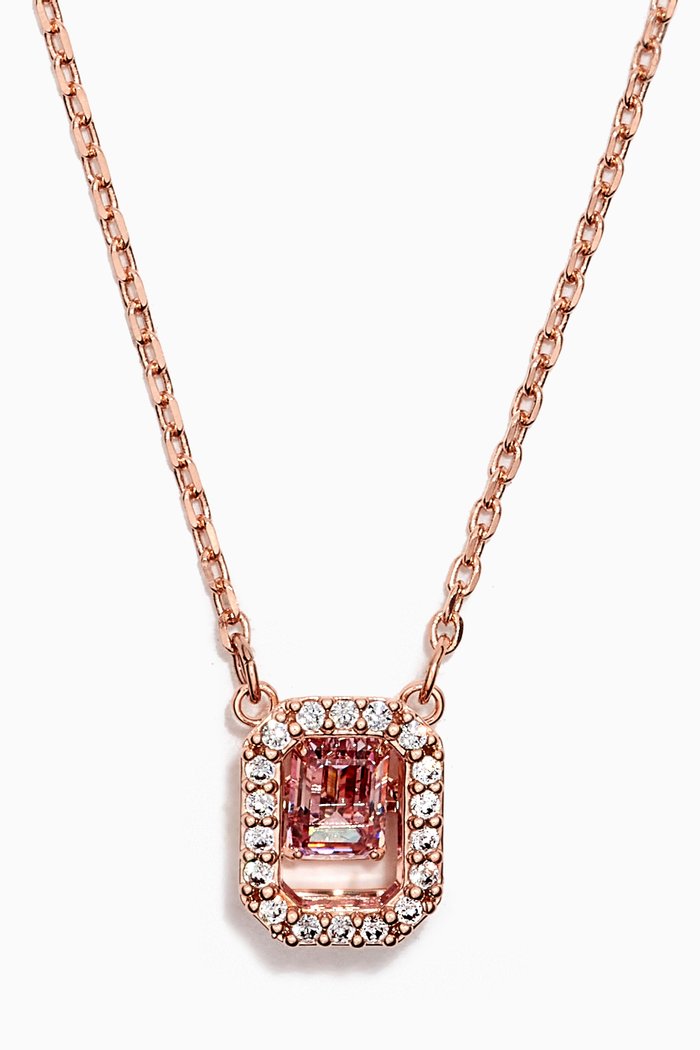 

Millenia Crystal Necklace in Rose Gold-plated Metal