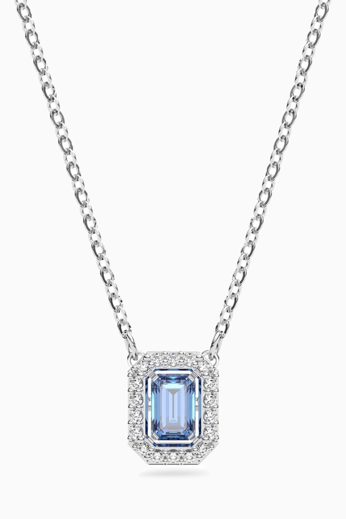 

Millenia Crystal Necklace in Rhodium-plated Metal, Silver