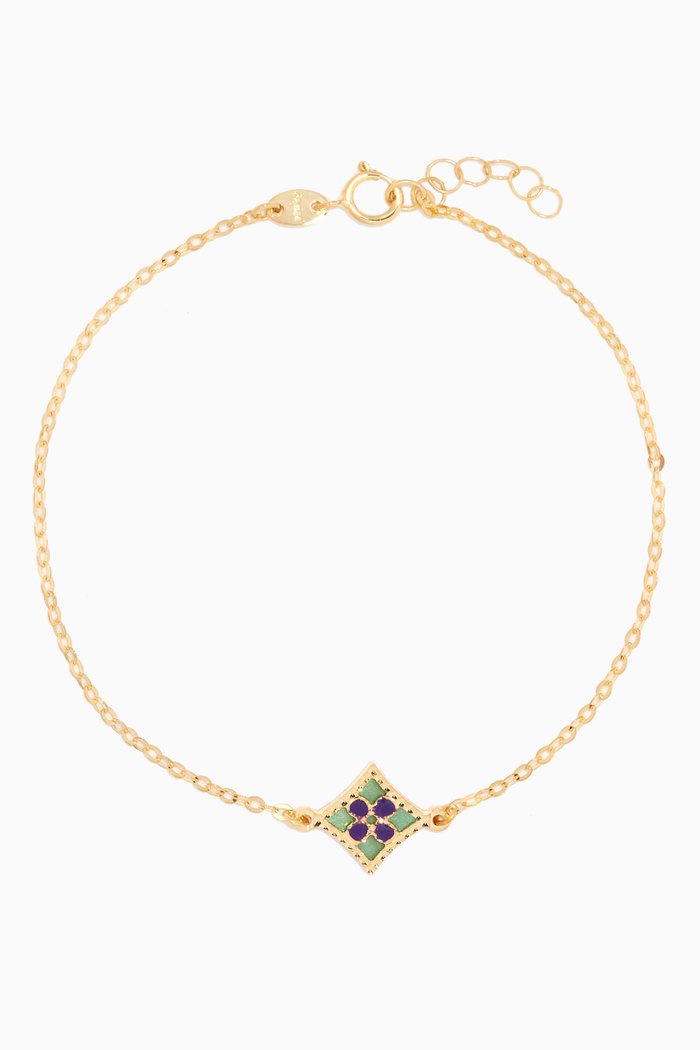 

Amelia Versailles Small Garden Star Double-sided Bracelet in 18kt Gold, Yellow