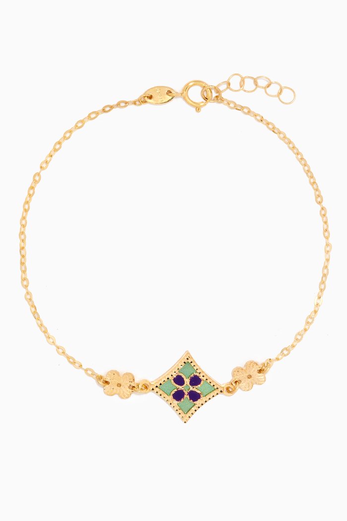

Amelia Versailles Large Garden Star Double-sided Bracelet in 18kt Gold, Yellow