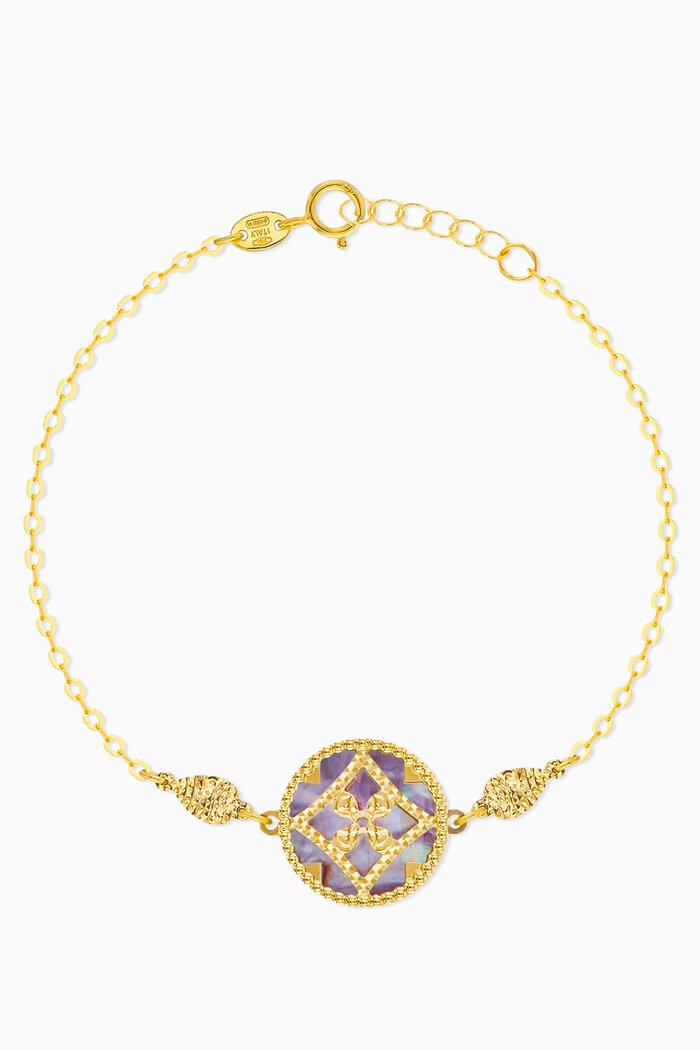 

Amelia Versailles Mother-of-pearl Bracelet in 18kt Gold, Yellow