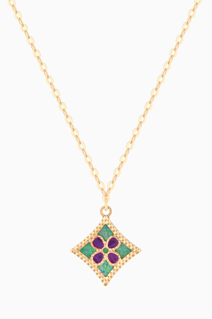 

Amelia Versailles Garden Star Necklace in 18kt Gold, Yellow