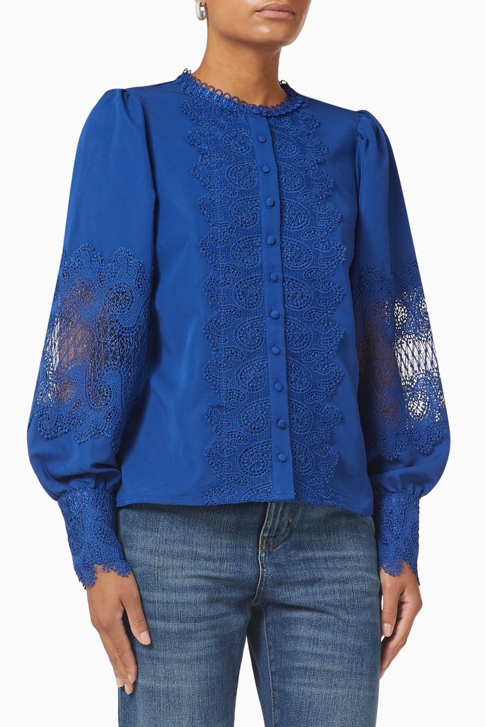 

Yassolara Shirt in Viscose Blend, Blue