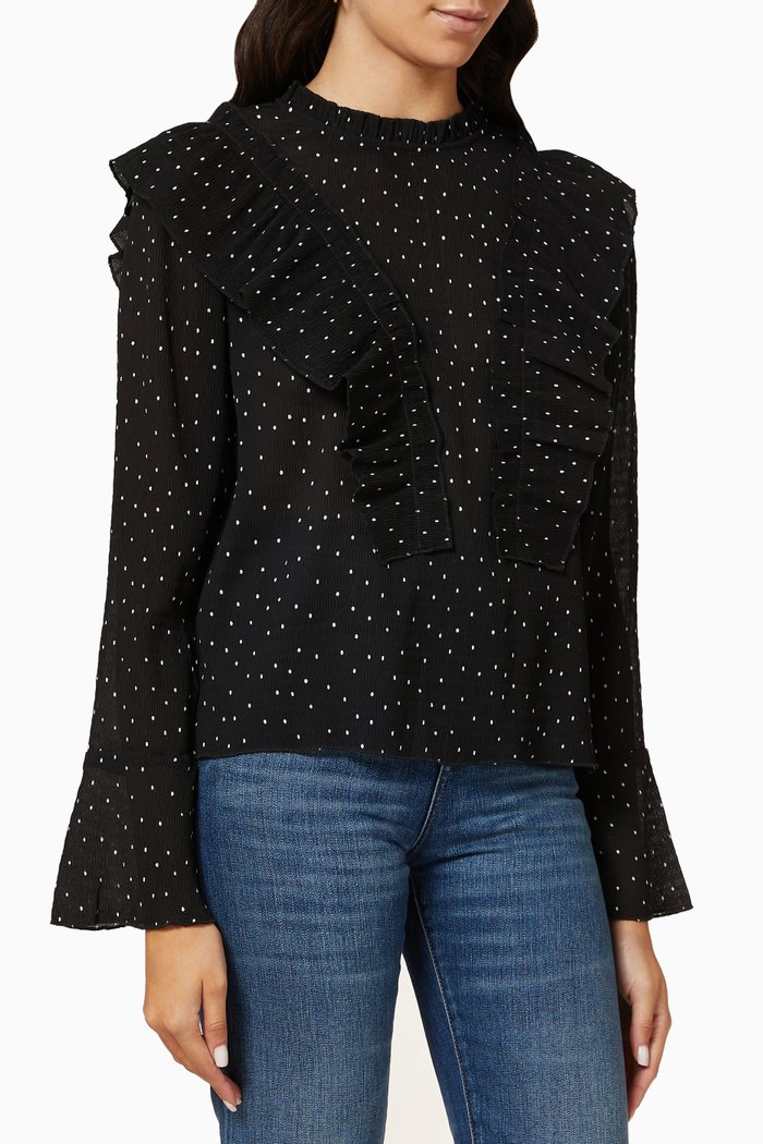 

Yasmiggo Blouse in Recycled Polyester, Black