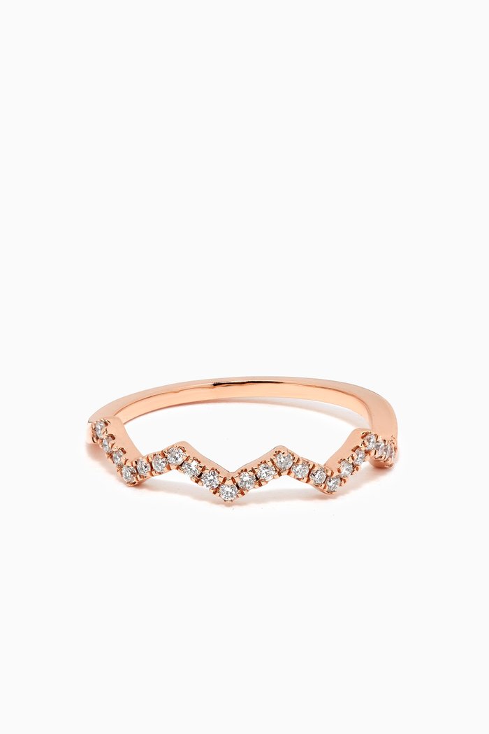 

Multi-V Diamond Ring in 18kt Rose Gold