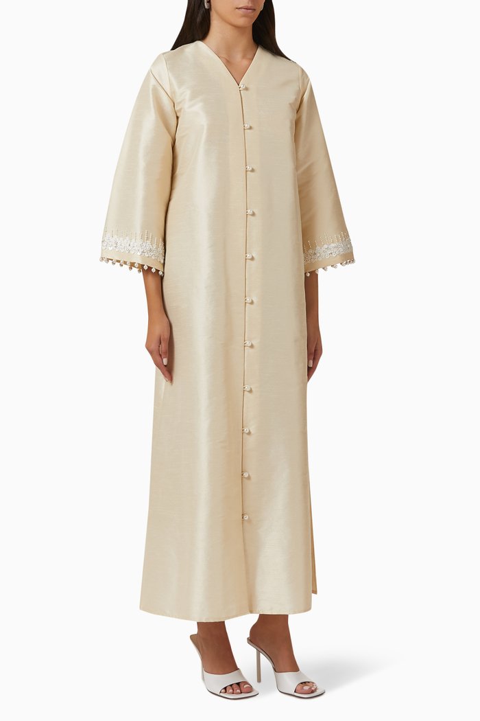 

Bead-embellished Dress, White