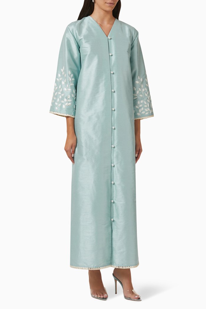 

Bead-embellished Dress, Blue