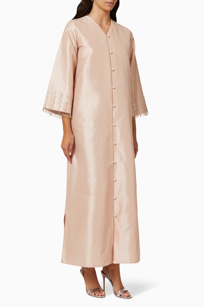

Bead-embellished Maxi Dress, Pink