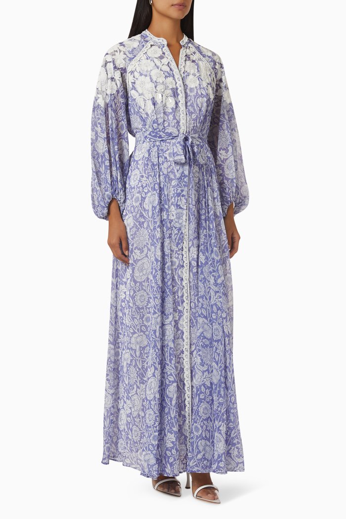 

Delia Kaftan in Viscose, Blue