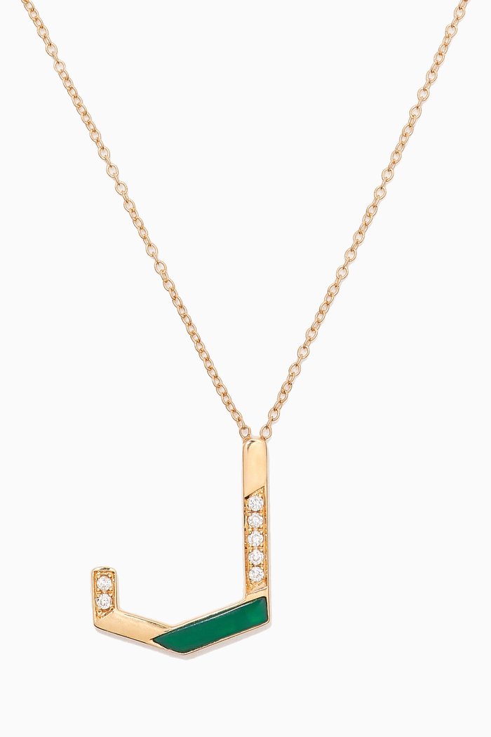 

28 Initial Diamond Necklace in 18kt Yellow Gold