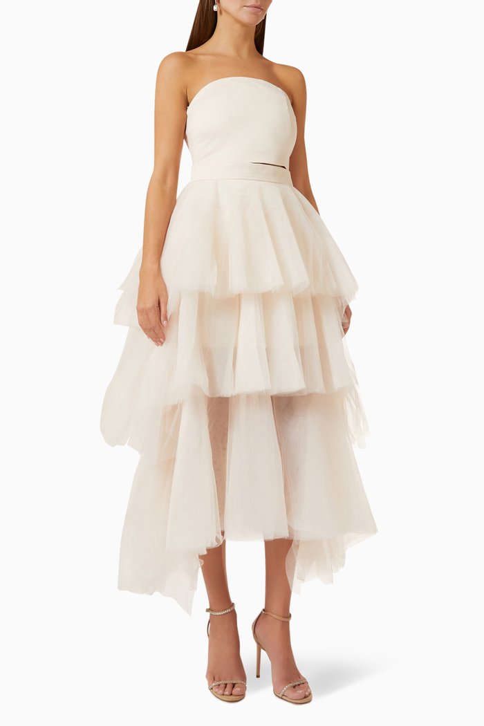 

Araceli Two-piece Set in Tulle, Neutral