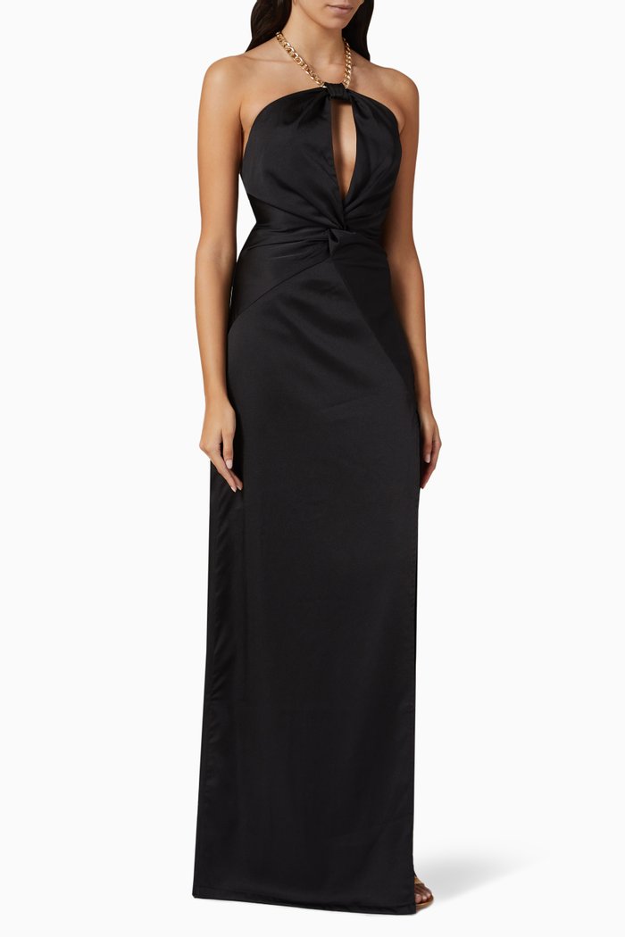 

Murphy Gown in Satin, Black