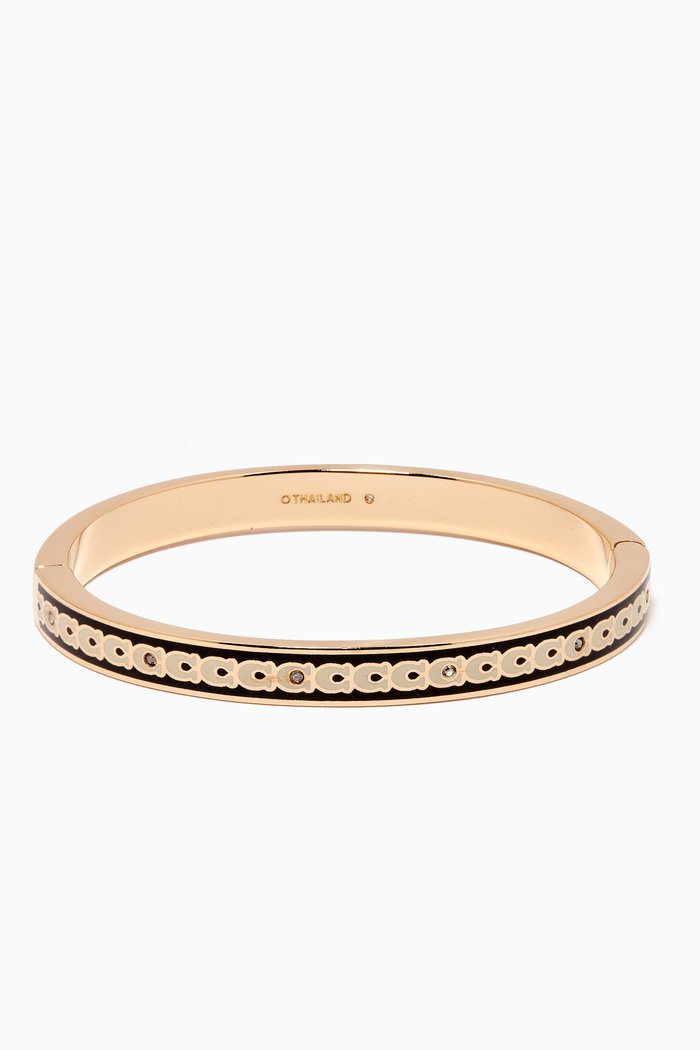 

Signature Enamel Bracelet, Black