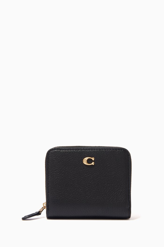 

Billfold Wallet in Pebbled-leather, Black