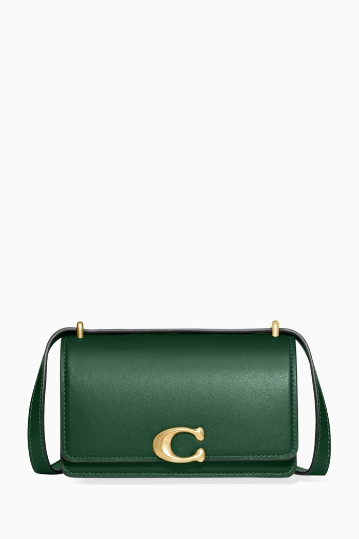 

Bandit Crossbody Bag in Leather, Green
