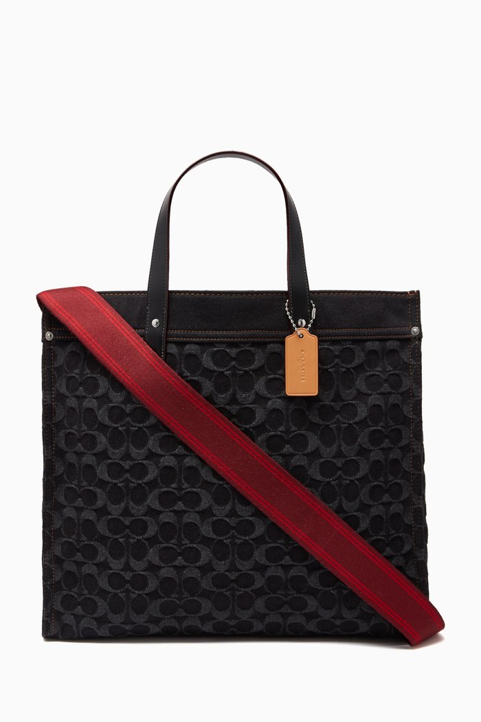 Field Tote 40 in Signature Denim, Black
