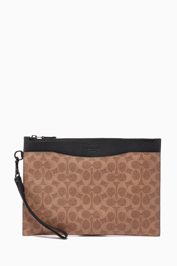 

Hitch Pouch in Signature Canvas, Neutral