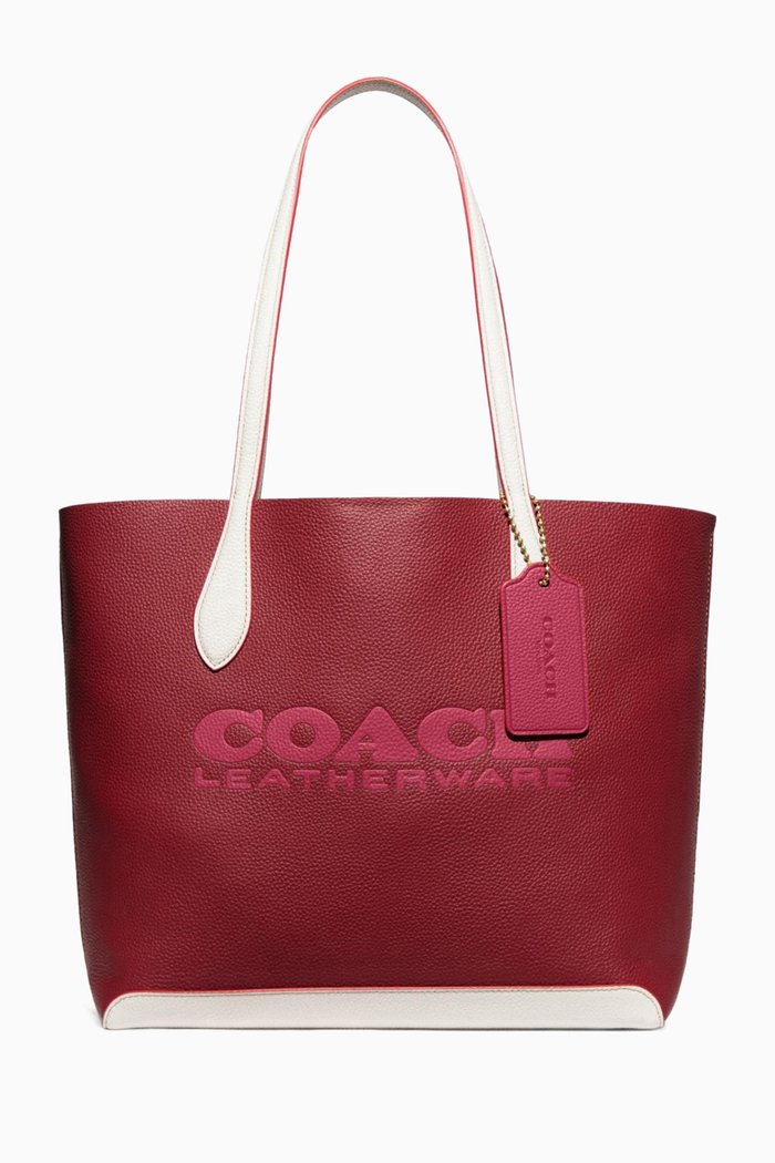 

Kia Tote Bag in Pebbled Leather, Multicolour