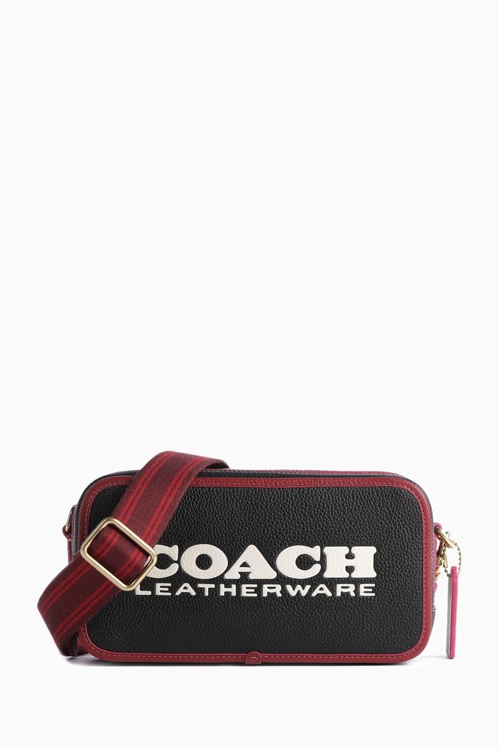 

Kia Camera Bag in Pebbled Leather, Black