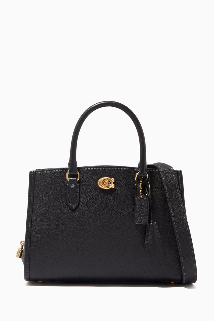

Brooke Carryall Bag in Pebbled Leather, Black