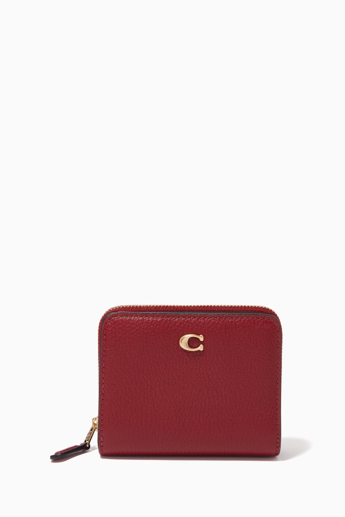 

Billfold Wallet in Pebbled-leather, Multicolour